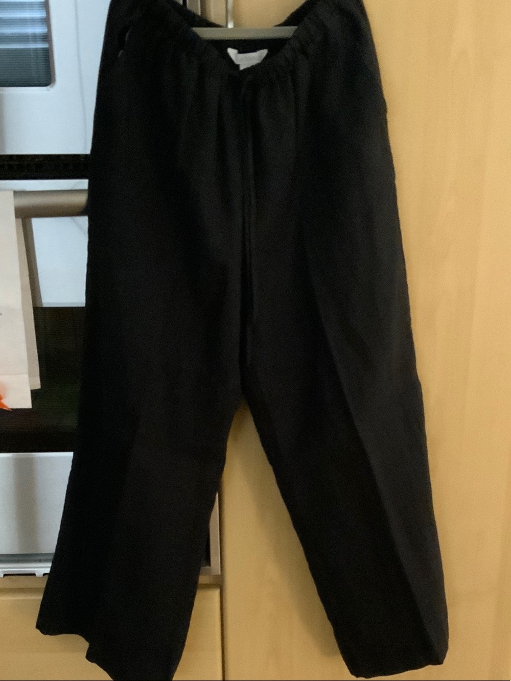 Caslon Black Wide-Leg Pull-On Pants